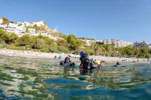 scuba diving marbella reef scuba diver costa del sol underwater